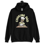 Cooking Blond Hair Dark Skin Tone No-Glasses Moustache & Chin Beard Dad Hoodie