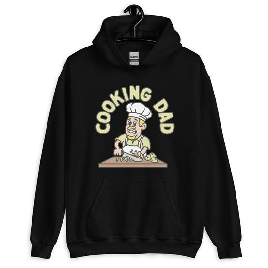 Cooking Blond Hair Light Skin Tone No-Glasses Moustache & Chin Beard Dad Hoodie