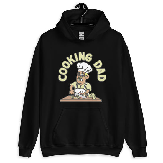 Cooking Blond Hair Tan Skin Tone Glasses Moustache Dad Hoodie