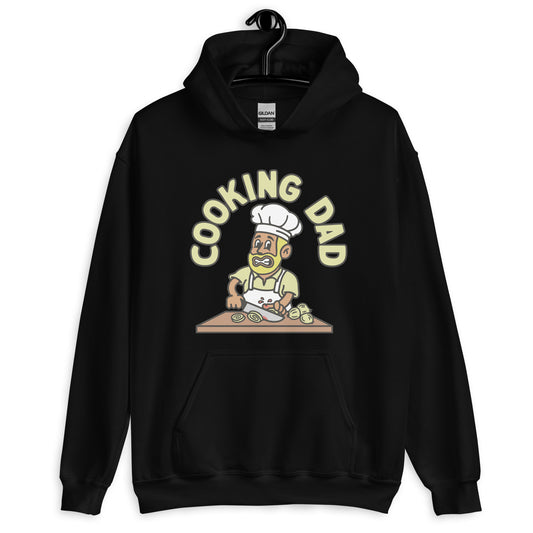 Cooking Blond Hair Tan Skin Tone No-Glasses Beard Dad Hoodie