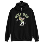 Golf Blond Hair Light Skin Tone Glasses Beard Dad Hoodie
