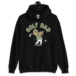 Golf Blond Hair Tan Skin Tone Glasses Beard Dad Hoodie