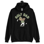 Golf Blond Hair Tan Skin Tone Glasses Moustache Dad Hoodie