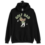 Golf Blond Hair Tan Skin Tone Glasses Stubble Dad Hoodie