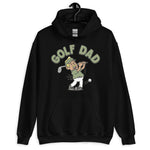 Golf Blond Hair Tan Skin Tone No-Glasses Moustache Dad Hoodie