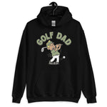Golf Blond Hair Tan Skin Tone No-Glasses Stubble Dad Hoodie