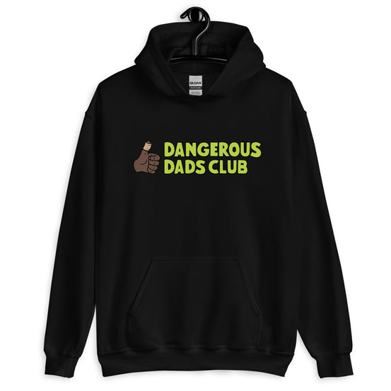 Dangerous Dads Club Hoodie - L.green logo - dark thumb