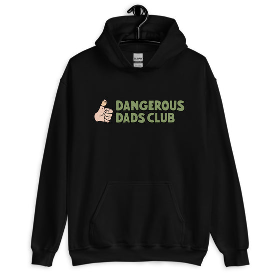 Dangerous Dads Club Hoodie - Green logo - light thumb