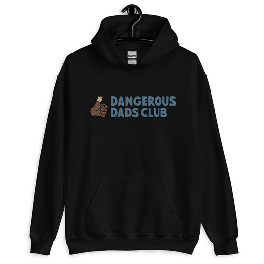 Dangerous Dads Club Hoodie - Blue logo - dark thumb