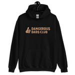 Dangerous Dads Club Hoodie - Brown logo - tan thumb