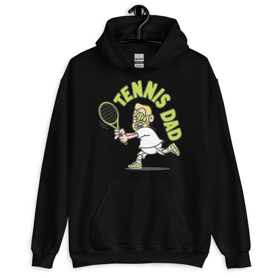 Tennis Blond Hair Light Skin Tone Glasses Medium Beard Dad Hoodie