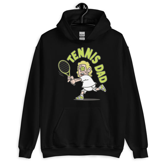 Tennis Blond Hair Light Skin Tone No-Glasses Long Stubble Dad Hoodie