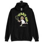 Tennis Brown Hair Tan Skin Tone No-Glasses Short Moustache Dad Hoodie