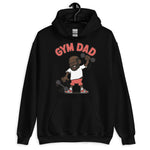 Gym Black Hair Dark Skin Tone Glasses Bald Beard Dad Hoodie