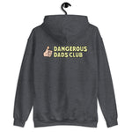 Dangerous Dads Club Hoodie - yellow logo with light thumb