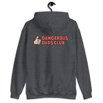 Dangerous Dads Club Hoodie - red logo with light thumb