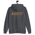 Dangerous Dads Club Hoodie - brown logo with tan thumb