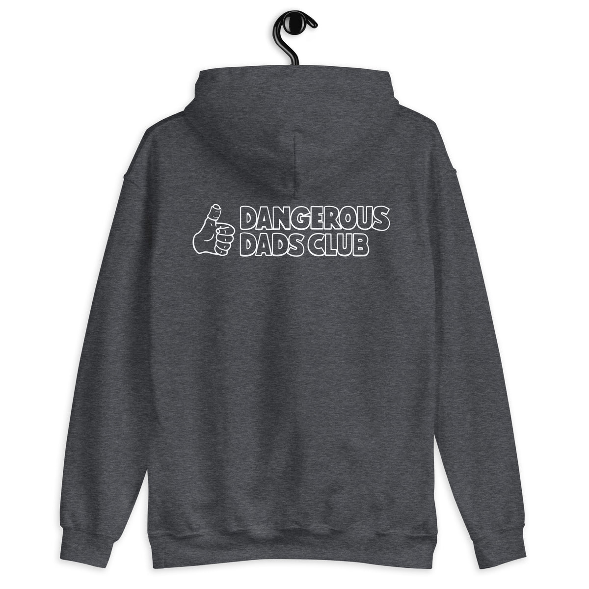 Dangerous Dads Club Hoodie - white outline logo