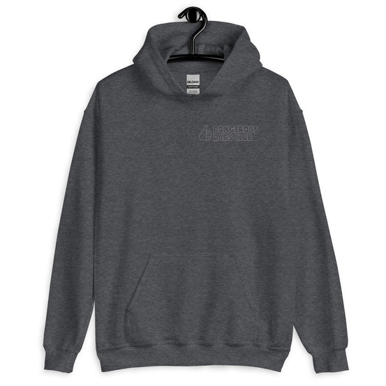 Dangerous Dads Club Hoodie - grey outline logo