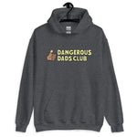 Dangerous Dads Club Hoodie - yellow logo - tan thumb