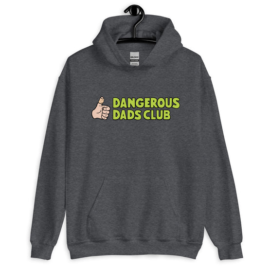 Dangerous Dads Club Hoodie - L.green logo - light thumb
