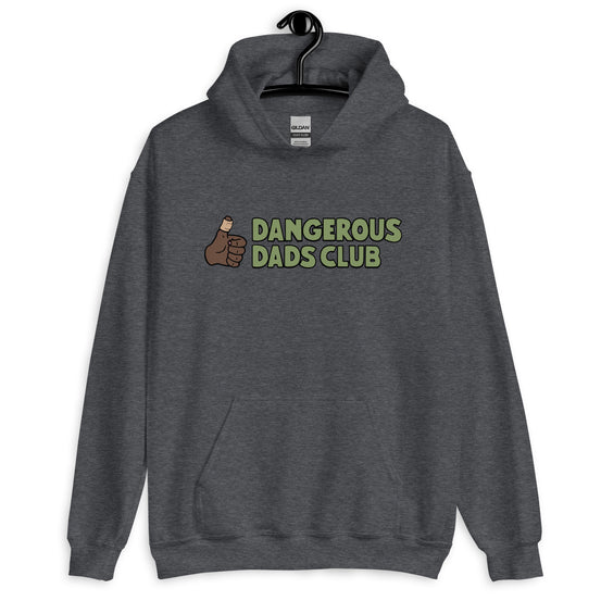 Dangerous Dads Club Hoodie - Green logo - dark thumb