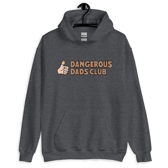 Dangerous Dads Club Hoodie - Brown logo - light thumb