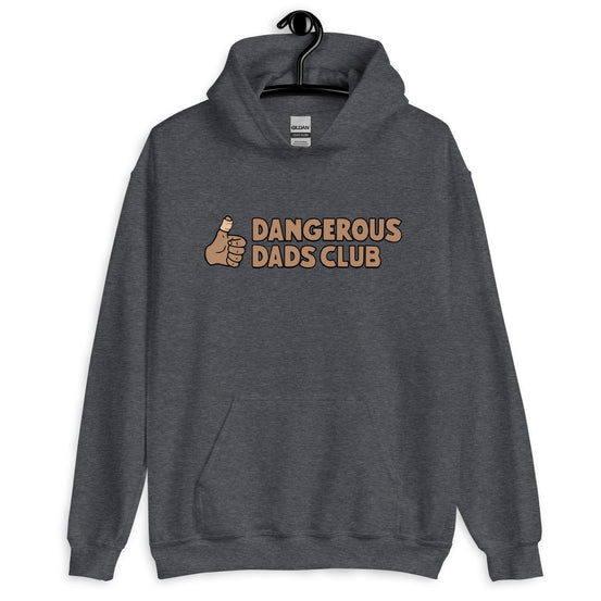 Dangerous Dads Club Hoodie - Brown logo - tan thumb