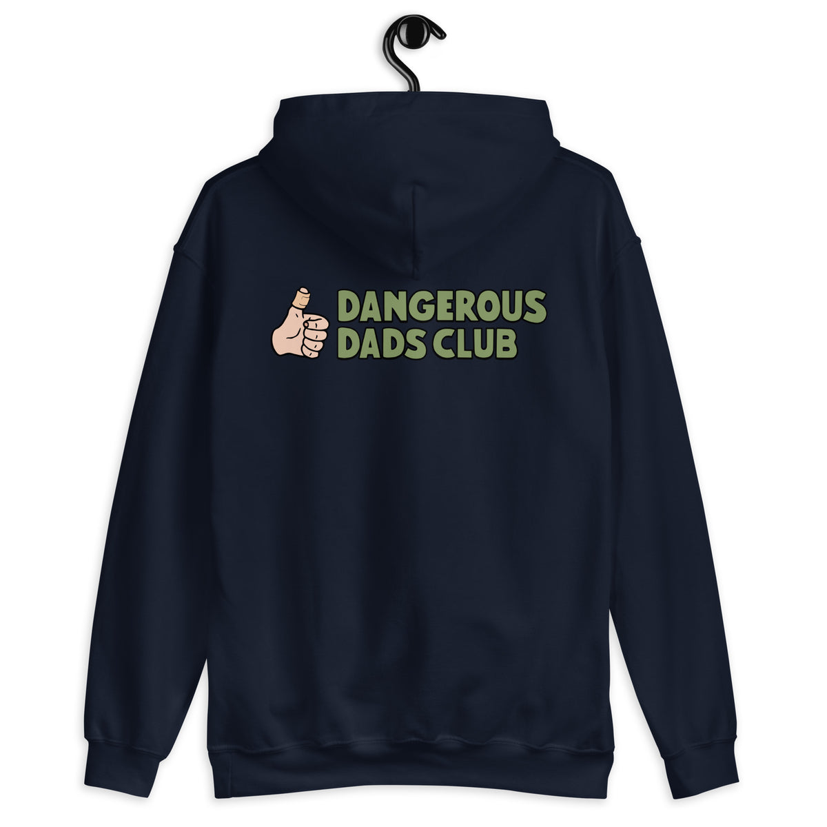 Dangerous Dads Club Hoodie - Green logo with light thumb