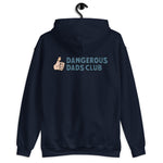 Dangerous Dads Club Hoodie - blue logo with light thumb