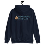 Dangerous Dads Club Hoodie - blue logo with tan thumb