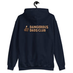 Dangerous Dads Club Hoodie - brown logo with dark thumb