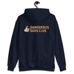 Dangerous Dads Club Hoodie - brown logo with light thumb