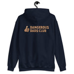 Dangerous Dads Club Hoodie - brown logo with tan thumb