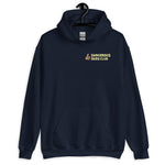 Dangerous Dads Club Hoodie - yellow logo with tan thumb