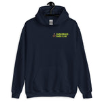 Dangerous Dads Club Hoodie - L.green logo with dark thumb