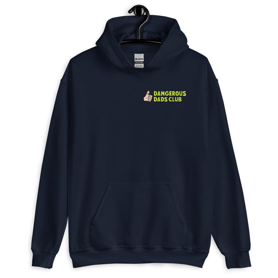 Dangerous Dads Club Hoodie - L.green logo with light thumb