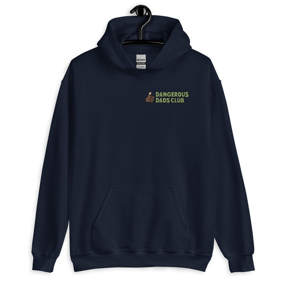 Dangerous Dads Club Hoodie - Green logo with dark thumb