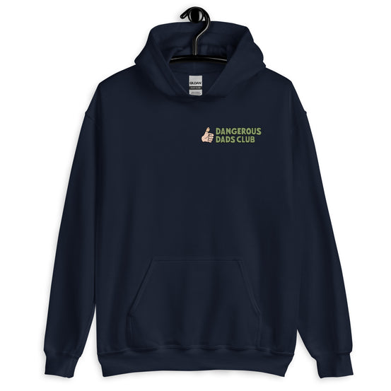 Dangerous Dads Club Hoodie - Green logo with light thumb
