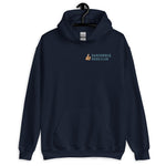 Dangerous Dads Club Hoodie - blue logo with tan thumb