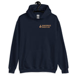 Dangerous Dads Club Hoodie - brown logo with tan thumb