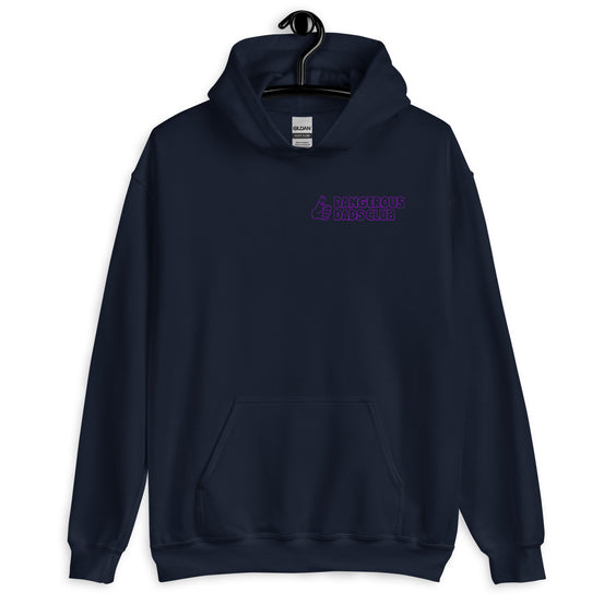 Dangerous Dads Club Hoodie - purple outline logo