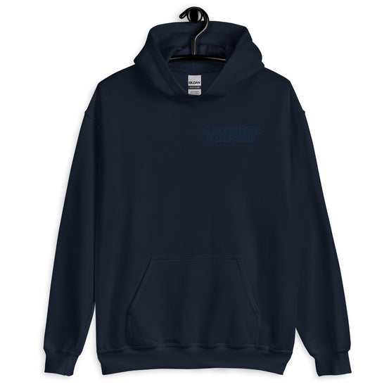 Dangerous Dads Club Hoodie - navy outline logo