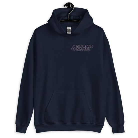 Dangerous Dads Club Hoodie - red-blue outline logo
