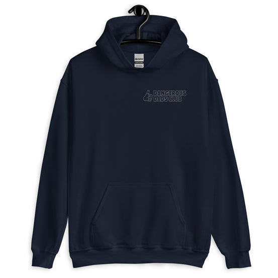 Dangerous Dads Club Hoodie - grey outline logo