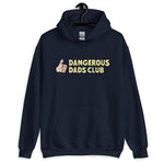 Dangerous Dads Club Hoodie - yellow logo - light thumb