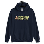 Dangerous Dads Club Hoodie - yellow logo - tan thumb