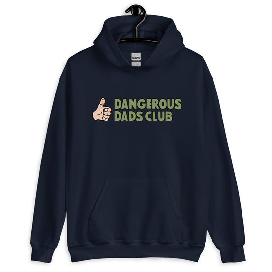 Dangerous Dads Club Hoodie - Green logo - light thumb