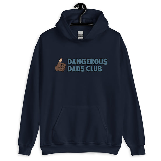 Dangerous Dads Club Hoodie - Blue logo - dark thumb
