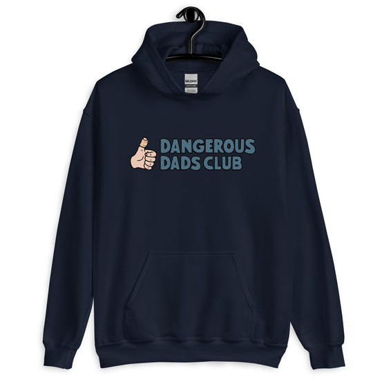 Dangerous Dads Club Hoodie - Blue logo - light thumb